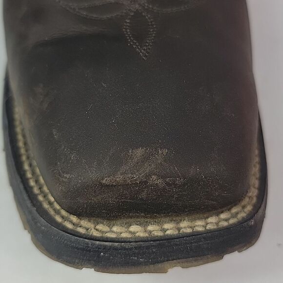 Double H Leather Square Ice Roper Cowboy Men's Boots - Picture 14 of 16